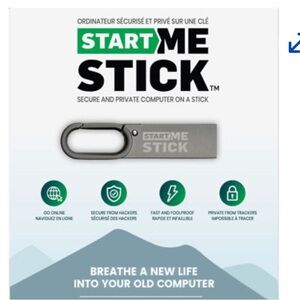 Start Me Stick - forever - computer secure computer NWT